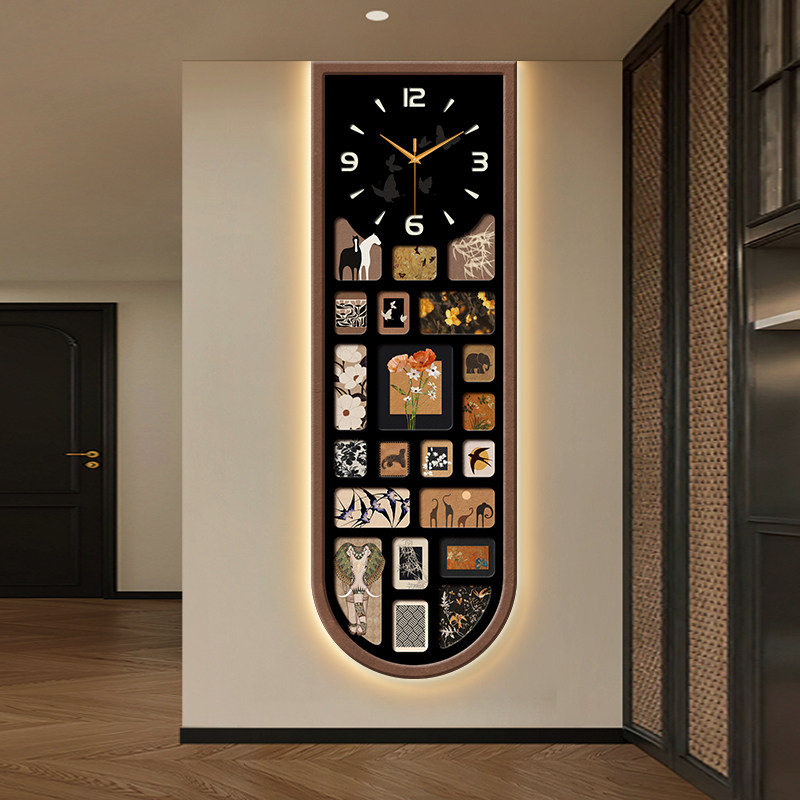 Japanese Luxury Lifestyle - Relógio de Parede Vertical de Segurança,