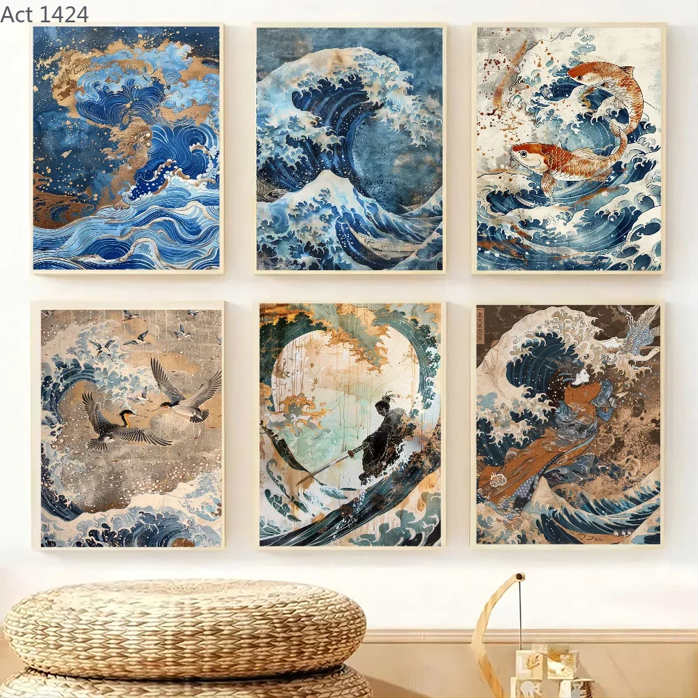 Japanese Restaurant Lifestyle - Pôster de papel estilo japonês sem