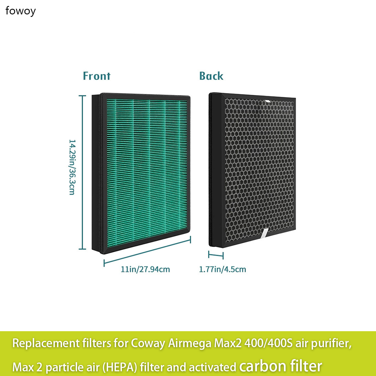 Coway Air Purifier Airmega 400 - Filtros de Substituição para Purificador de