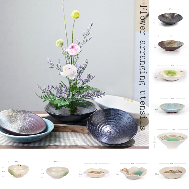 Ikebana Vase Kenzan - Sapo japonês Vaso Cerâmica Bouquet Ikebana