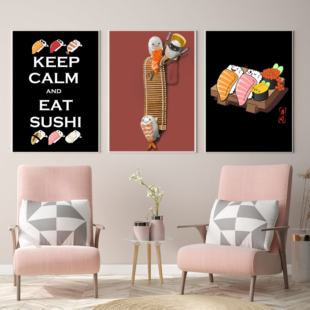 Japanese Restaurant Lifestyle - Estilo japonês ramen sushi desenhos animados