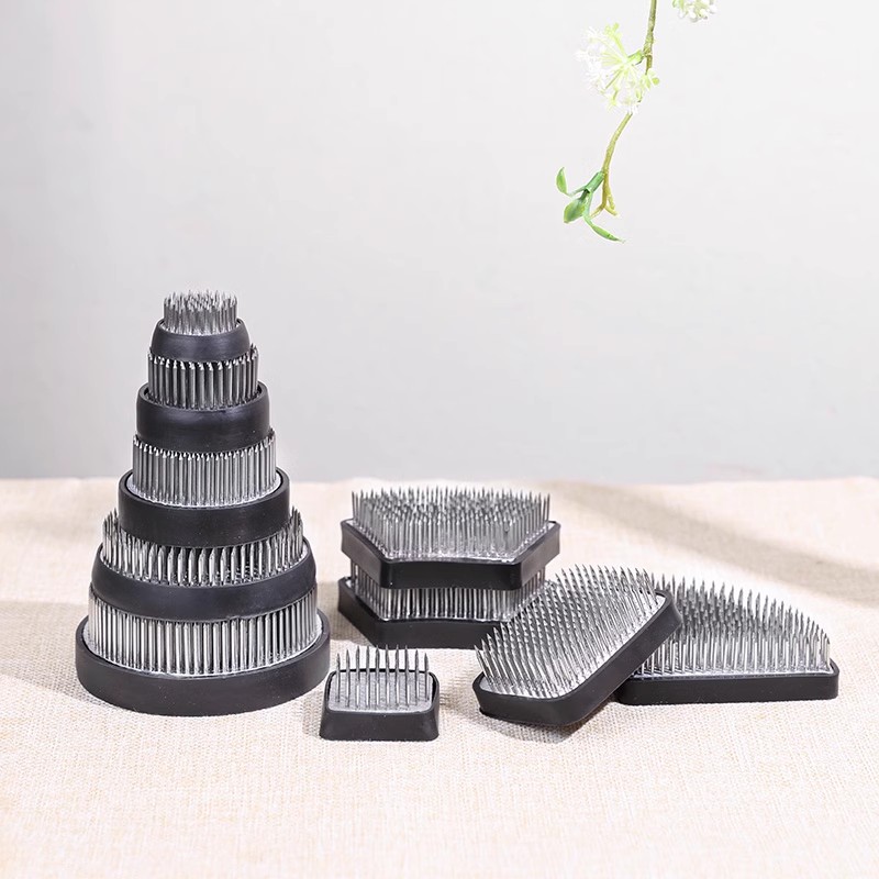 Japonês de aço inoxidável ikeb - Ikebana Vase Kenzan avaliação e preço