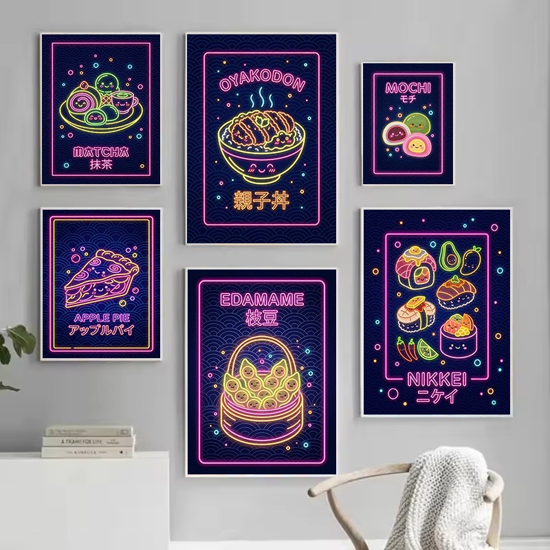 Pôster de Ilustração Kawaii de - Japanese Food Lifestyle avaliação e preço