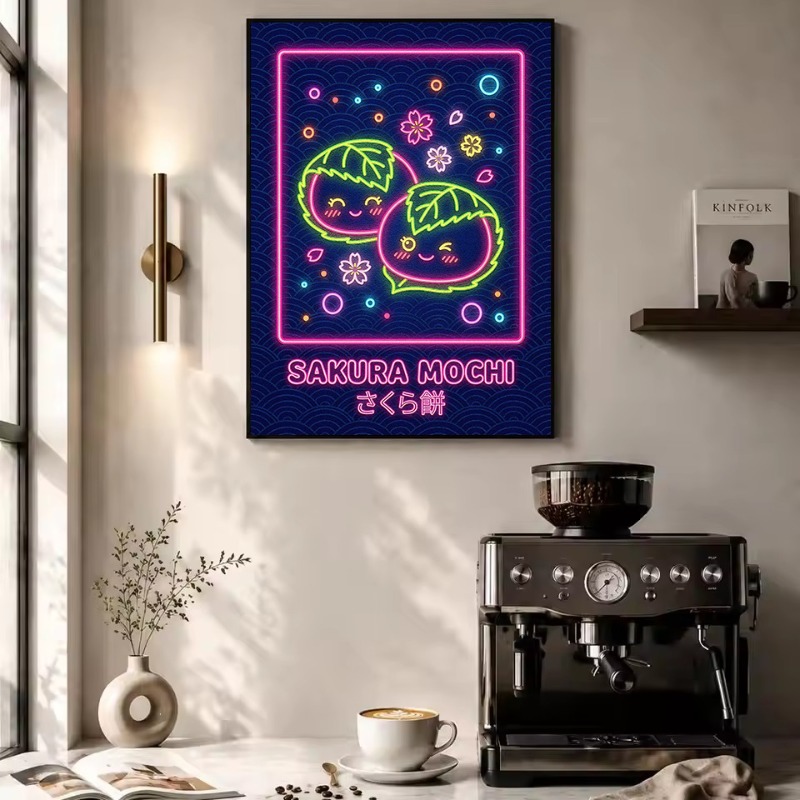 Pôster de Ilustração Kawaii de - Japanese Food Lifestyle avaliação e preço