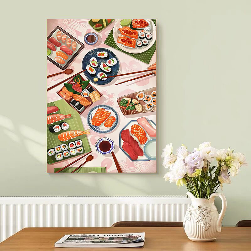 Pôsteres de Salmão Sushi, Impr - Japanese Restaurant Lifestyle avaliação e preço