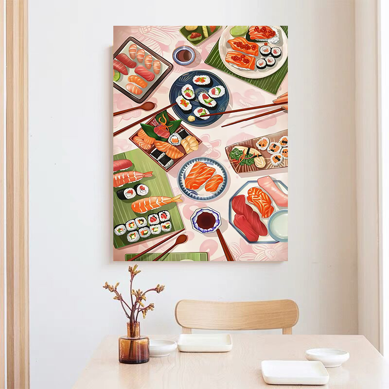 Pôsteres de Salmão Sushi, Impr - Japanese Restaurant Lifestyle avaliação e preço