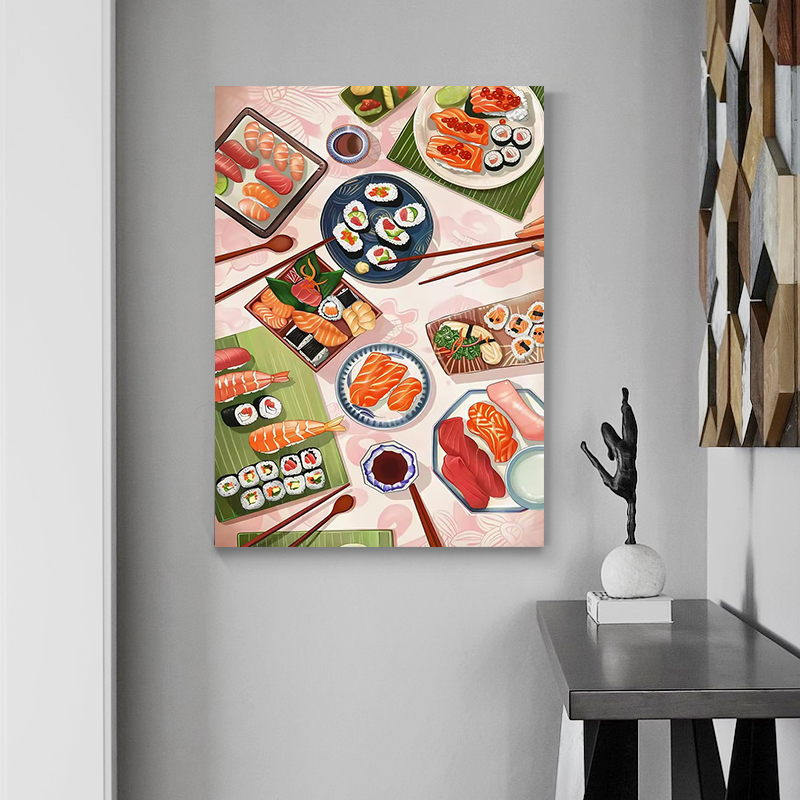 Pôsteres de Salmão Sushi, Impr - Japanese Restaurant Lifestyle avaliação e preço