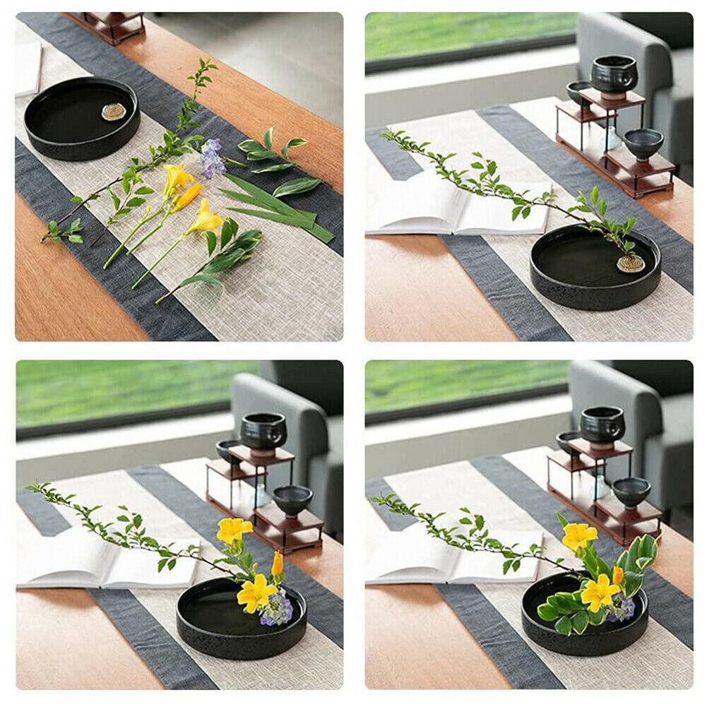Suporte de base de flor redond - Ikebana Vase Kenzan avaliação e preço